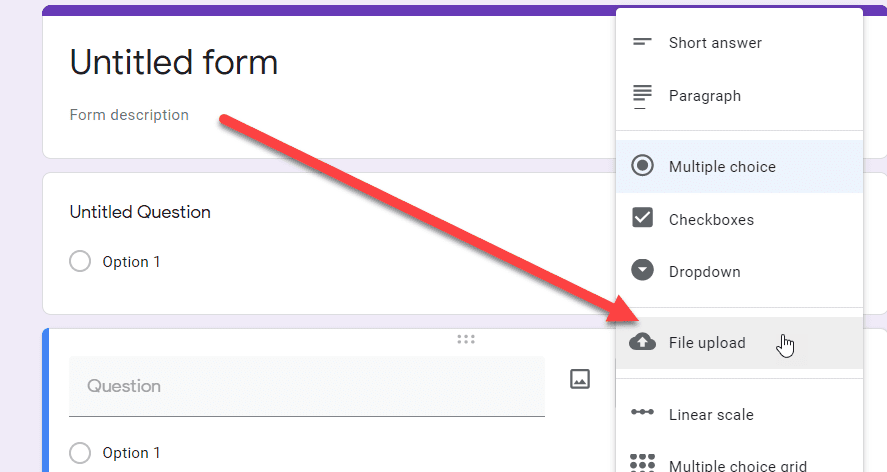 google form file upload 2